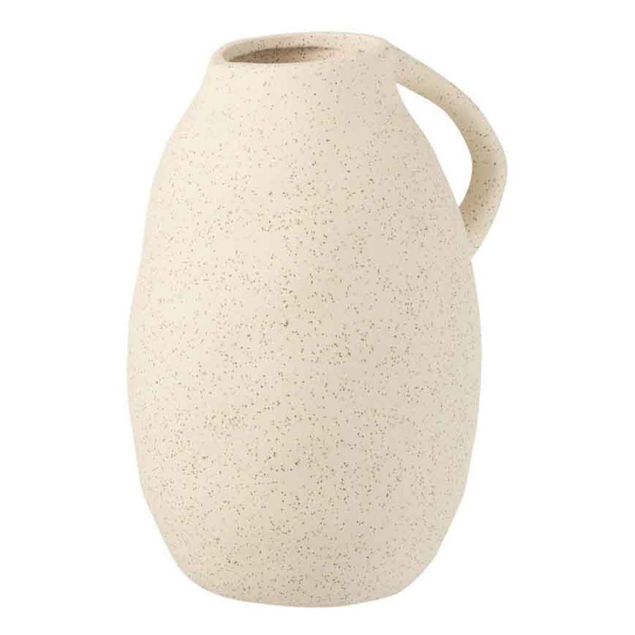 J-LINE Vase design en céramique  cruche  25cm beige