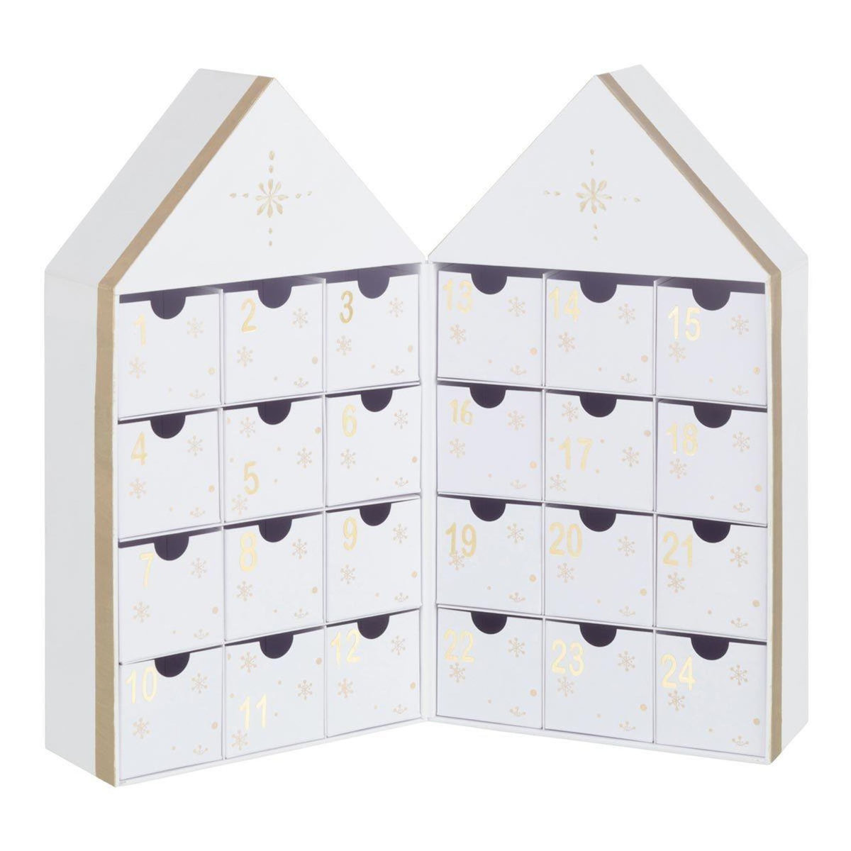 Paris Prix Calendrier de l'Avent Personnalisé  Maison  34cm Blanc