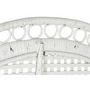 Voir la diapositive 3 : MARKET24 Chaise de jardin DKD Home Decor Blanc Polyester Métal 30 x 40 cm 96 x 66 x 145 cm 96 x 66 x 140 cm