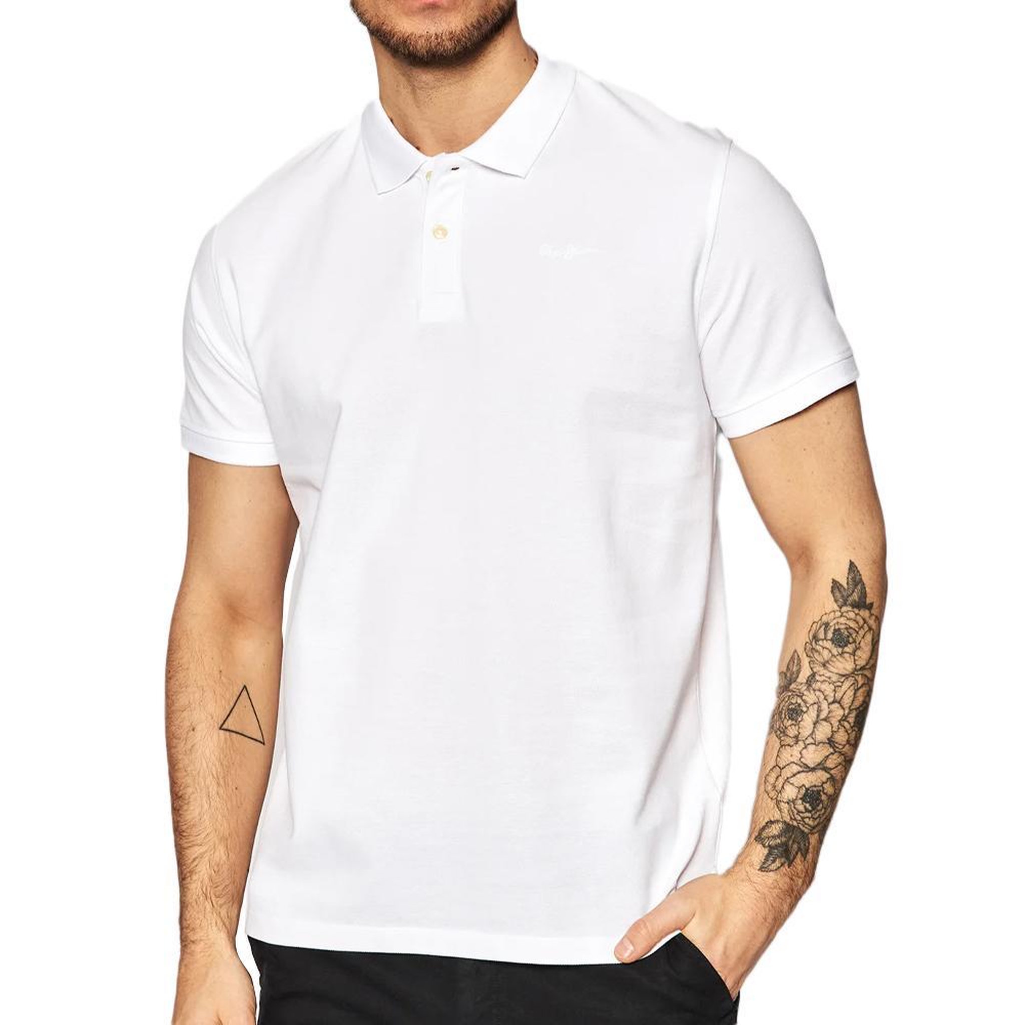 Pepe Jeans Polo Blanc Homme Pepe Jeans Vincent. Coloris disponibles : Blanc