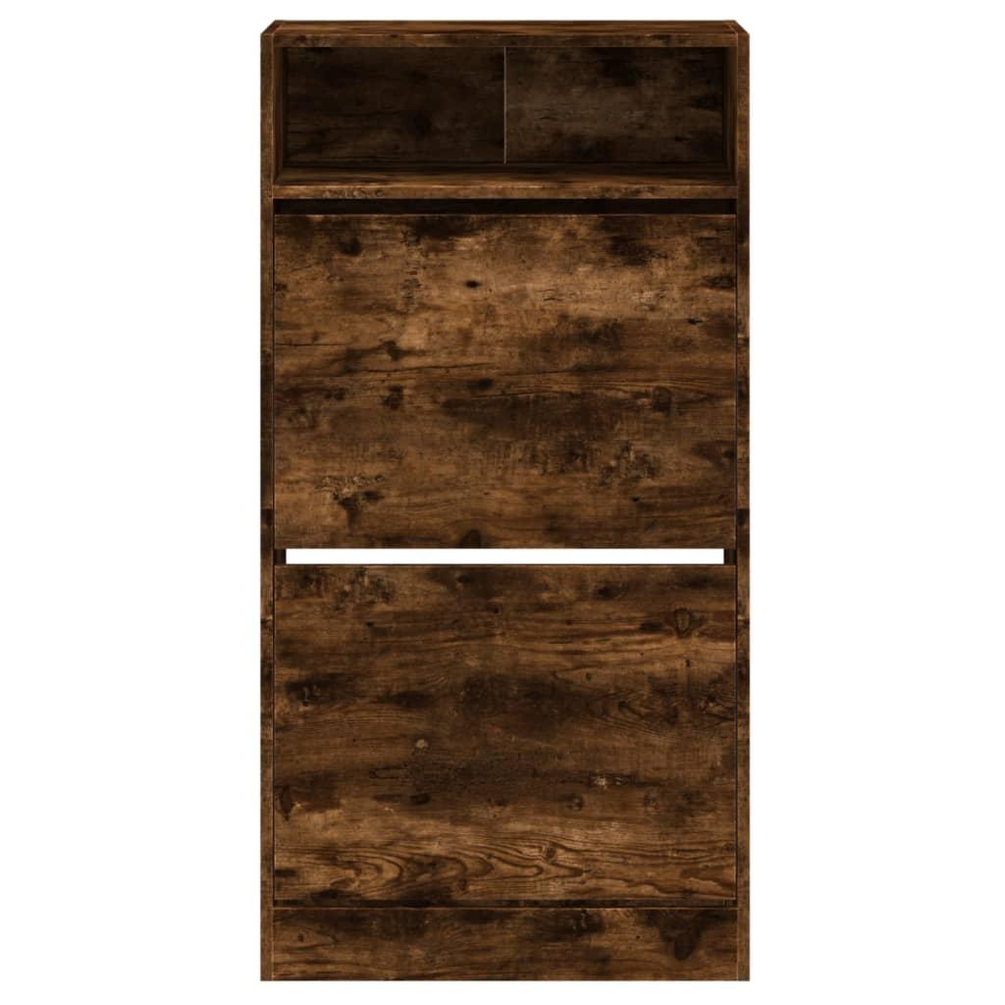 Voir la diapositive 5 : VIDAXL Armoire a chaussures chene fume 60x34x116 cm bois d'ingenierie