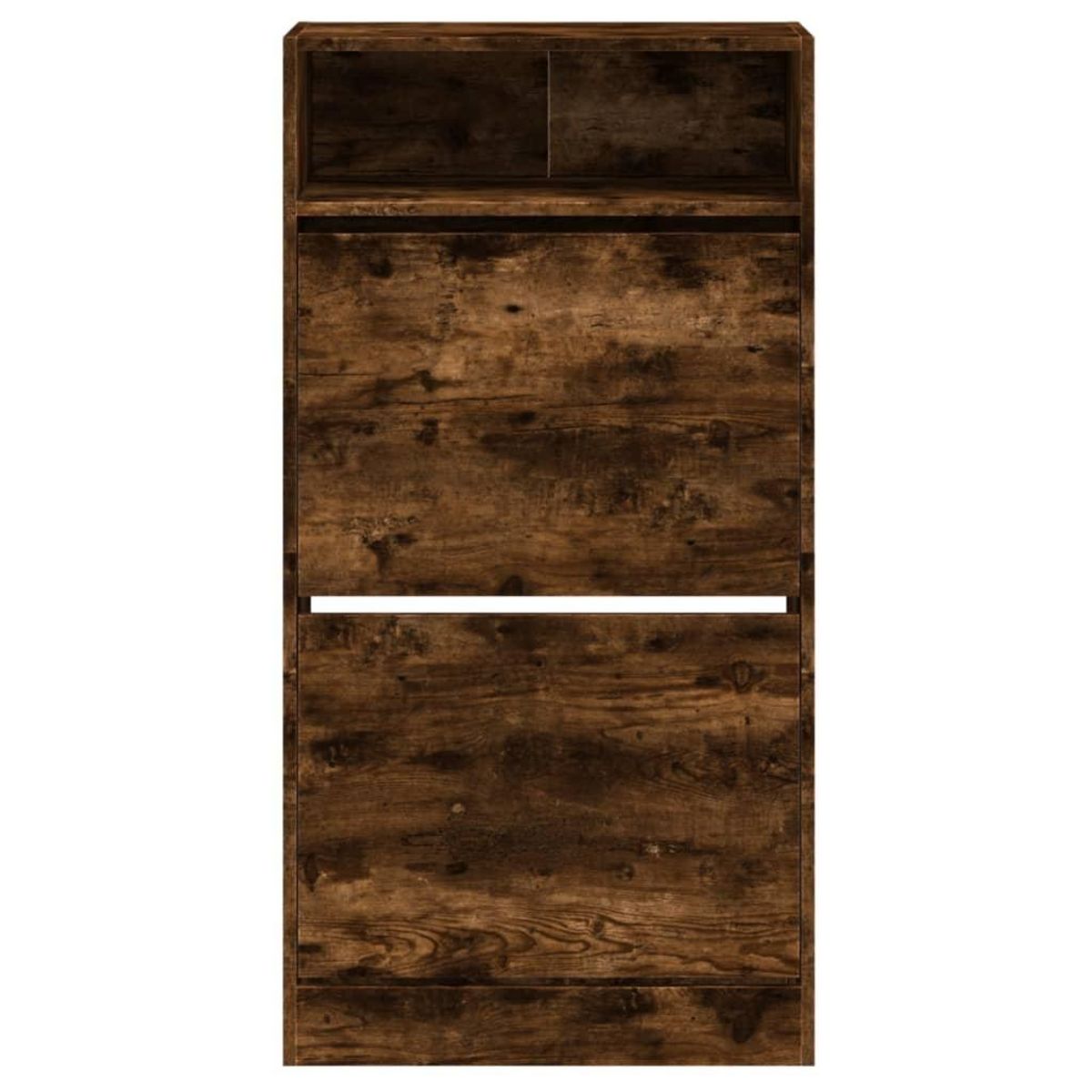 VIDAXL Armoire a chaussures chene fume 60x34x116 cm bois d'ingenierie