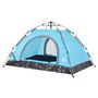 Voir la diapositive 5 : VIDAXL Tente de camping 2 personnes bleu liberation rapide