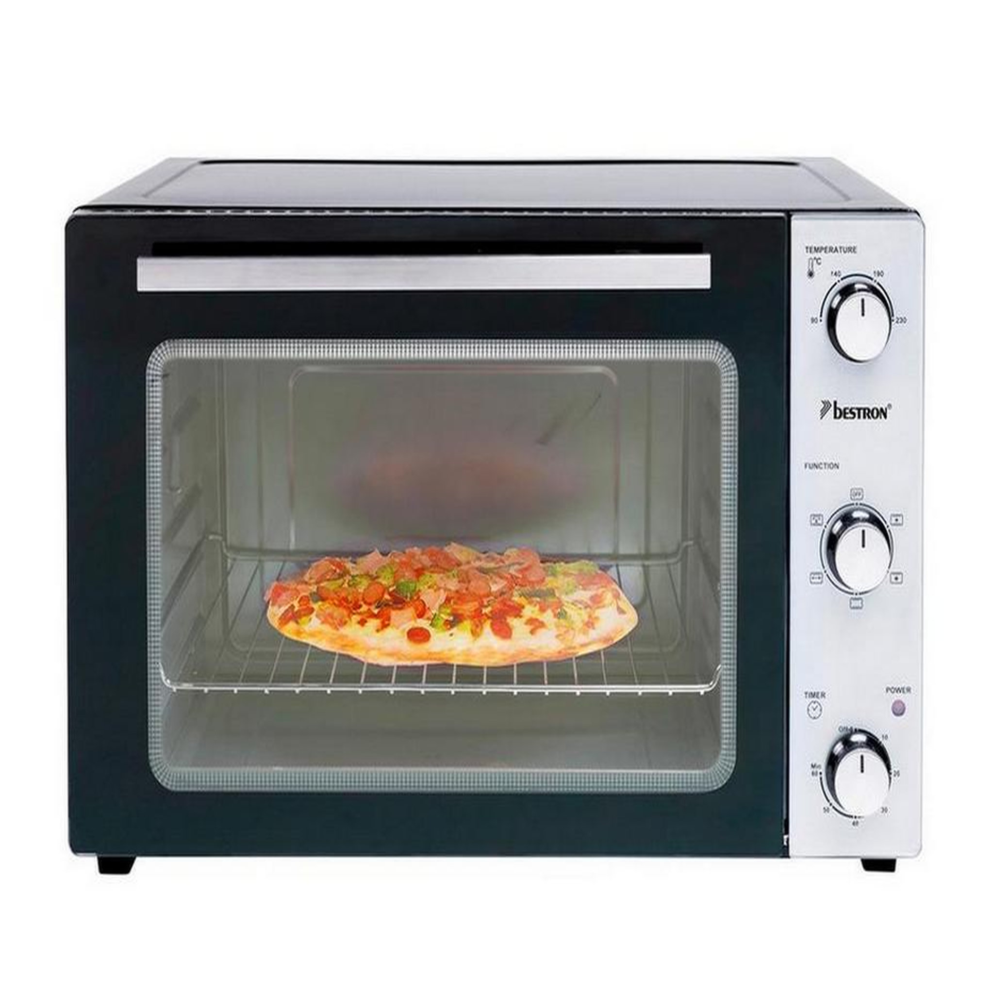 Voir la diapositive 3 : Bestron Four grill 55l 2000w noir/inox - aov55