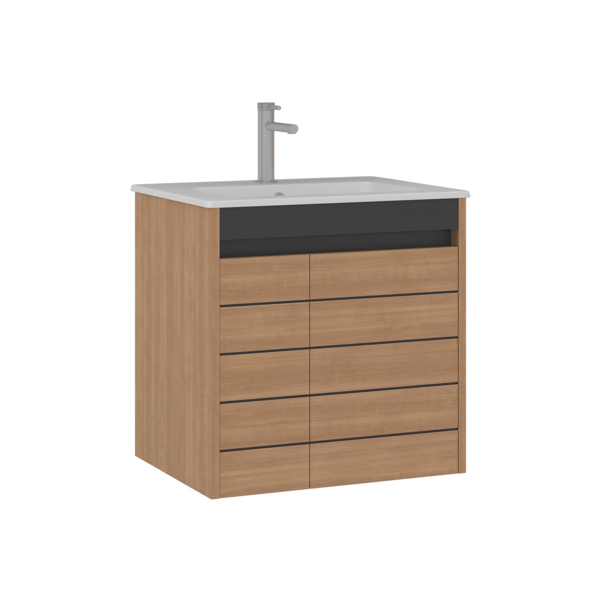 Habitat et Jardin Meuble Vasque  Ricato 60  - 61 x 47 x 62 cm - Walnut