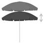 Voir la diapositive 2 : VIDAXL Parasol de plage anthracite 300 cm