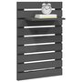 Voir la diapositive 4 : VIDAXL Etageres de chevet murales 2 pcs Gris Bois de pin massif