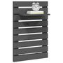 Voir la diapositive 4 : VIDAXL Etageres de chevet murales 2 pcs Gris Bois de pin massif