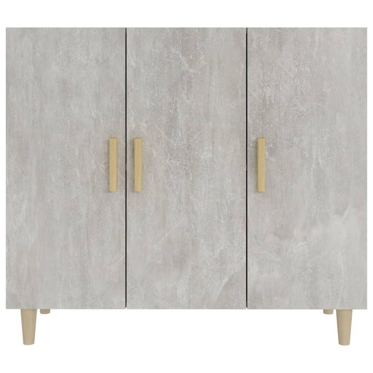 VIDAXL Buffet gris beton 90x34x80 cm bois d'ingenierie