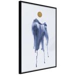 Paris Prix Affiche Murale Encadrée  Waterfall of Colour. Coloris disponibles : Jaune, Noir