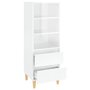 Voir la diapositive 4 : VIDAXL Buffet haut Blanc brillant 40x36x110 cm Bois d'ingenierie