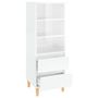 Voir la diapositive 4 : VIDAXL Buffet haut Blanc brillant 40x36x110 cm Bois d'ingenierie