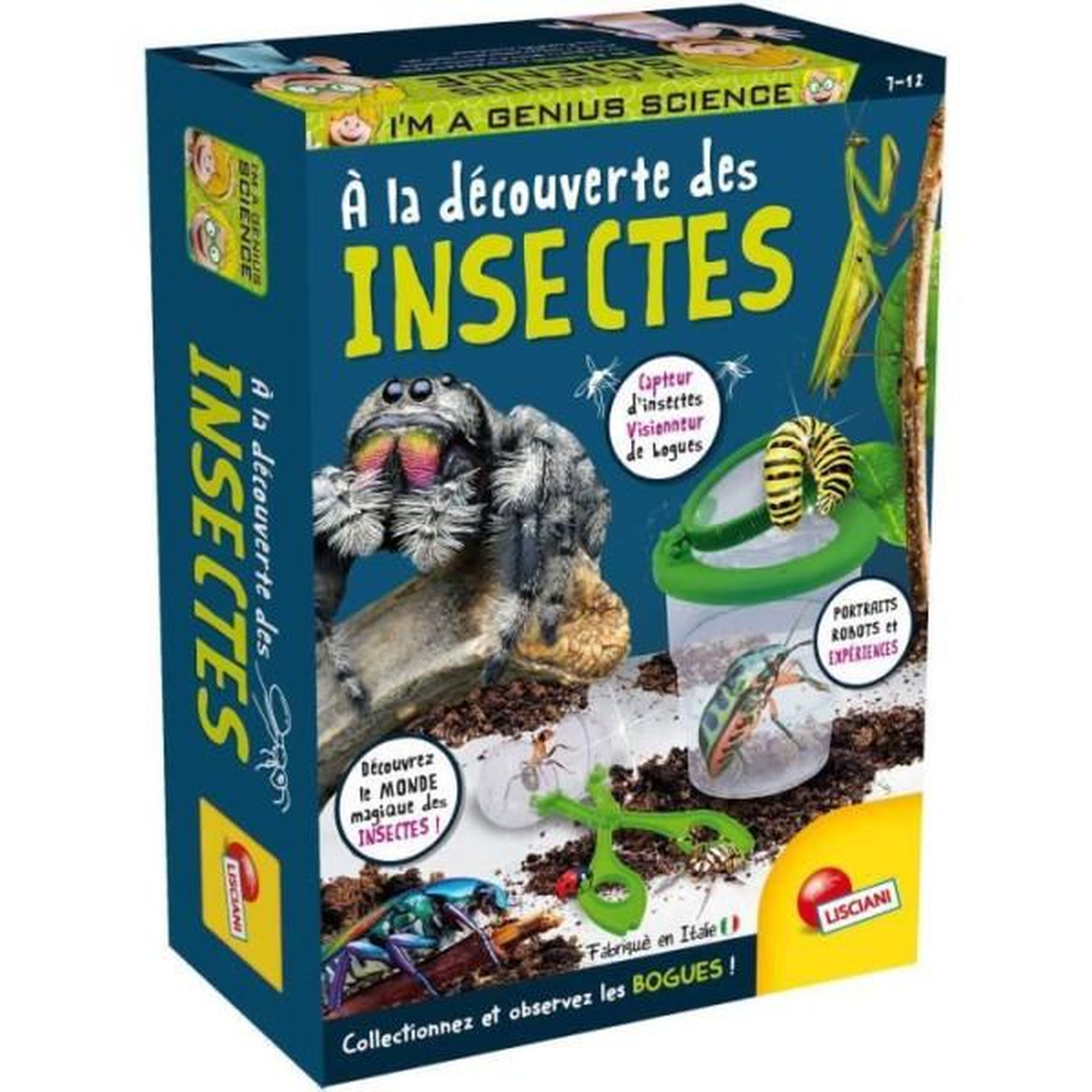 LISCIANI GIOCHI Découverte des insectes - Kit Scientifique - I'M A GENIUS POCKET