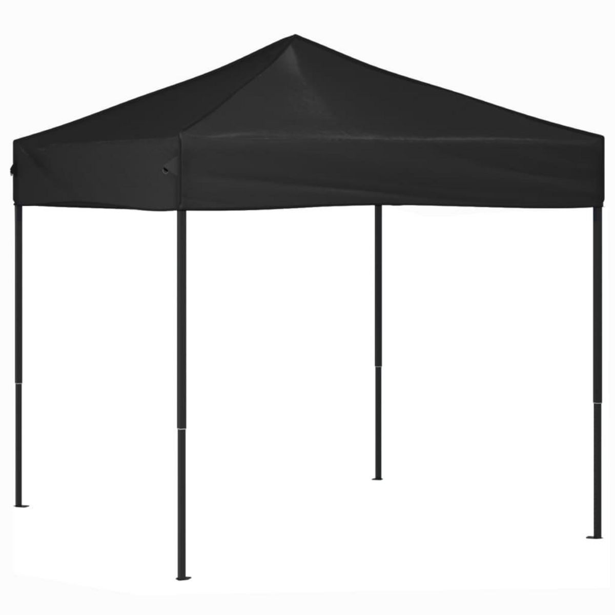 VIDAXL Tente de reception pliable Noir 2x2 m