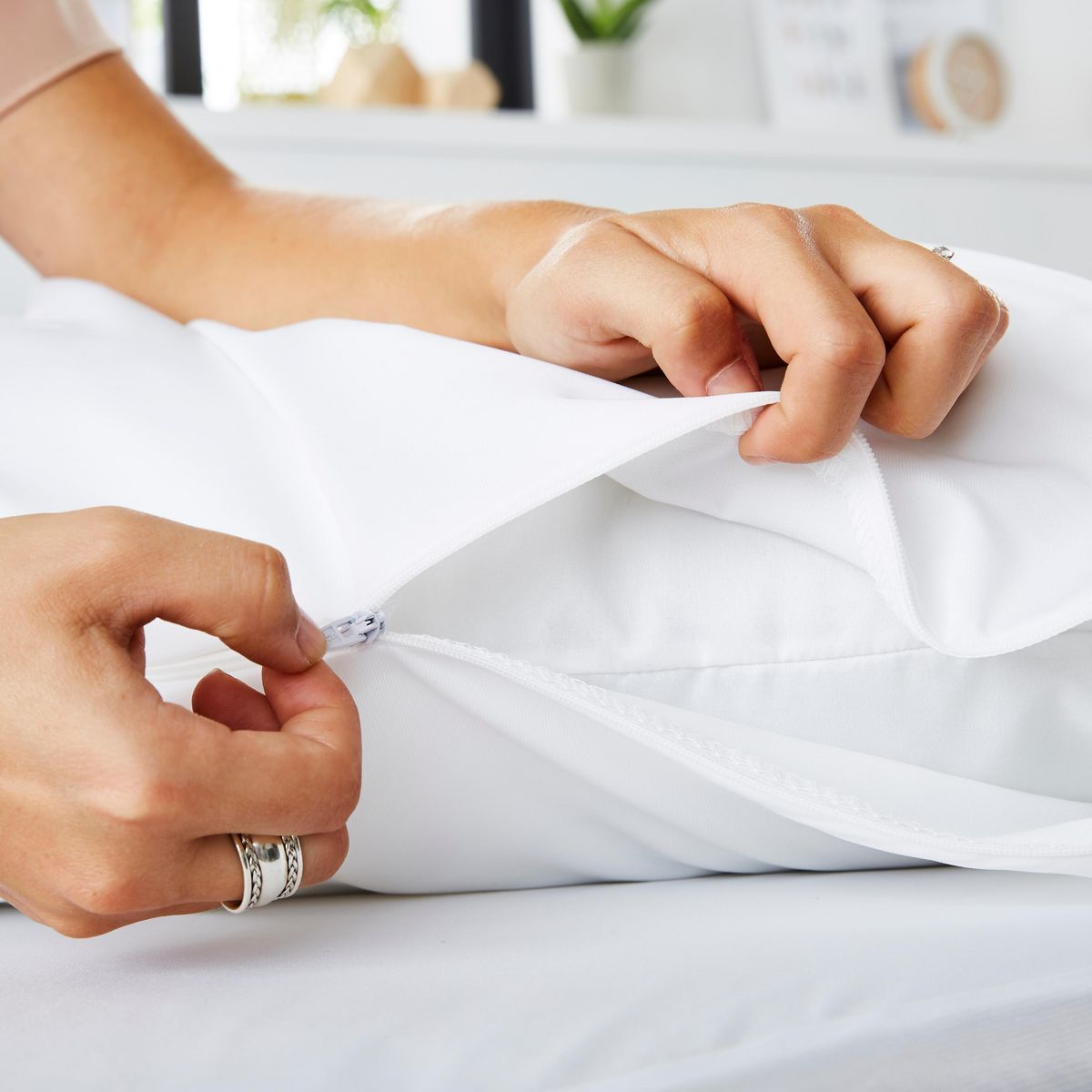 Sweetnight Lot de 2 protèges oreillers imperméable lavable à 90°c QUALITE PLUS