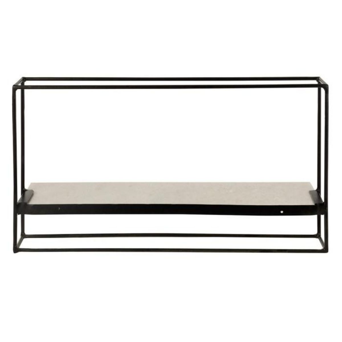 Paris Prix Étagère Murale  1 Plateau  65cm Noir & Blanc