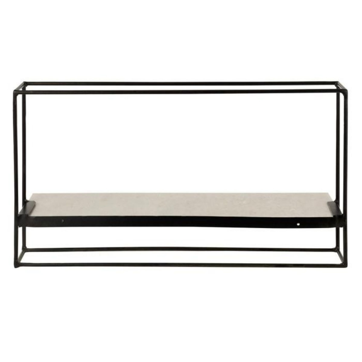 Paris Prix Étagère Murale  1 Plateau  65cm Noir & Blanc