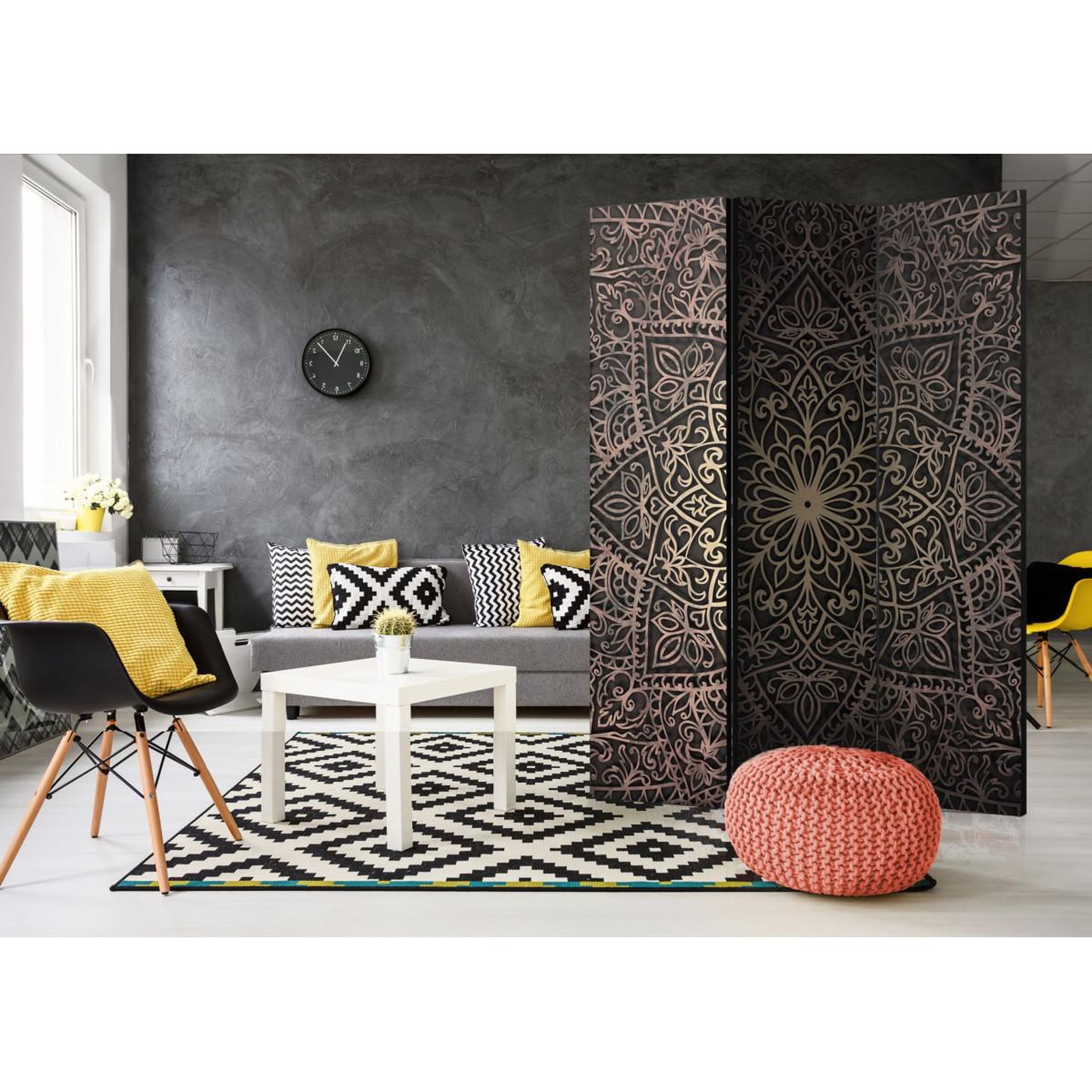 Voir la diapositive 2 : Paris Prix Paravent 3 volets  royal finesse  135x172cm