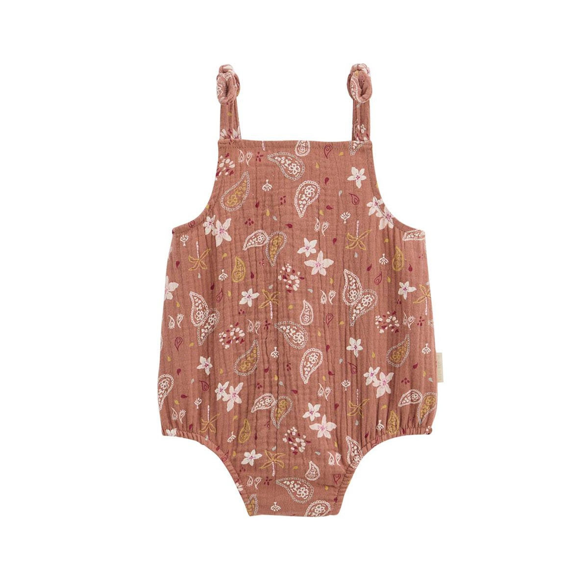 Petit Béguin Barboteuse bébé en gaze de coton Arizona