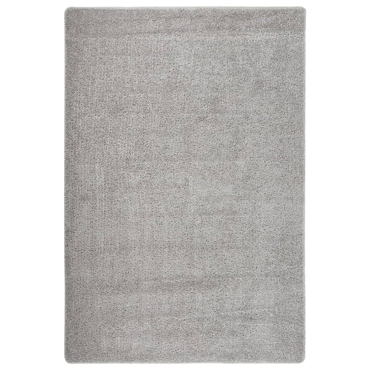 VIDAXL Tapis shaggy antiderapant Gris clair 140x200 cm