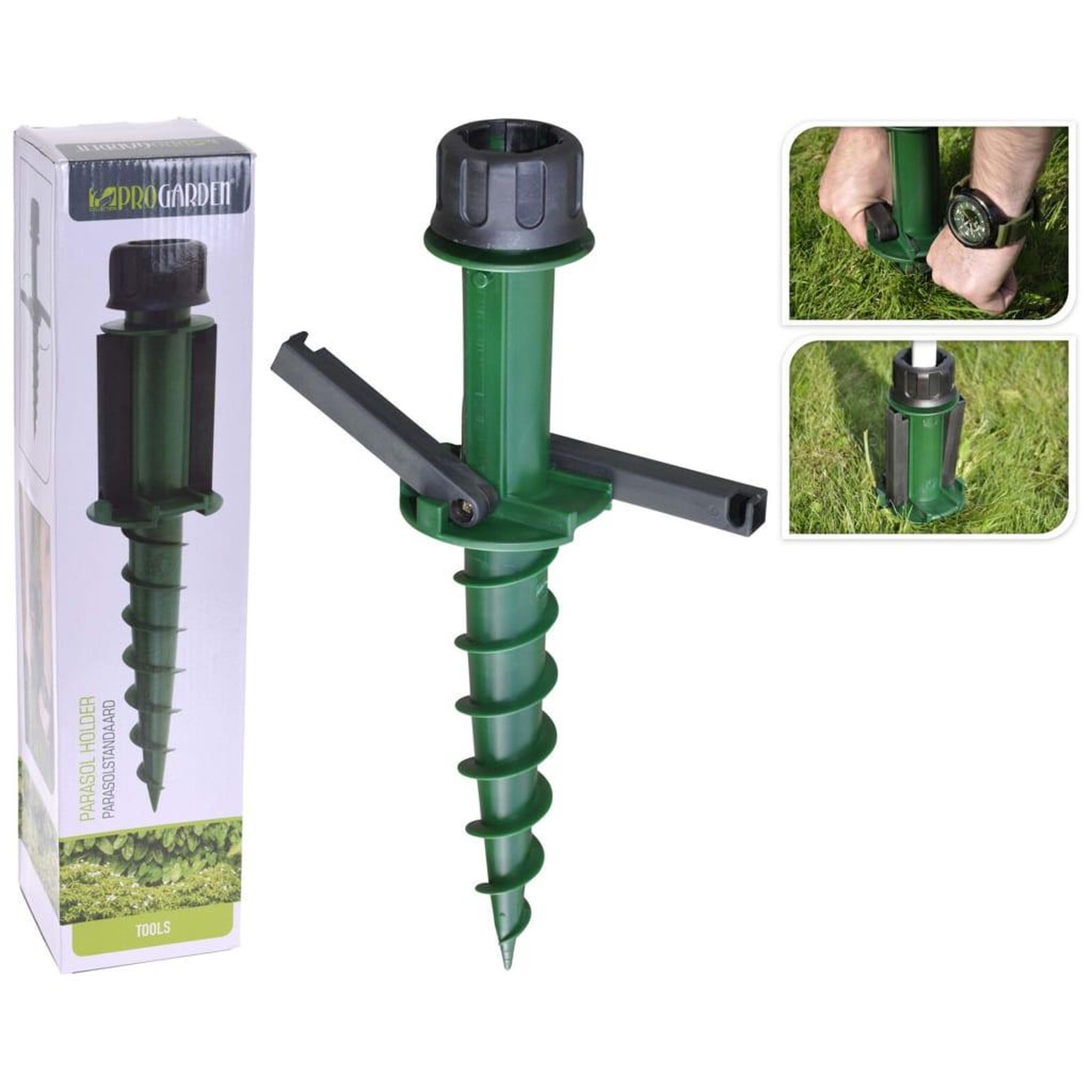 Voir la diapositive 1 : ProGarden ProGarden Porte-parasol avec piquet de sol 44 cm
