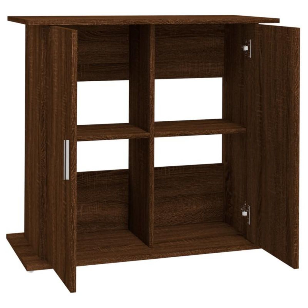 VIDAXL Support pour aquarium chêne marron 81x36x73cm bois d ingénierie