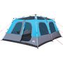 Voir la diapositive 4 : VIDAXL Tente familiale a dome 10 personnes bleu liberation rapide