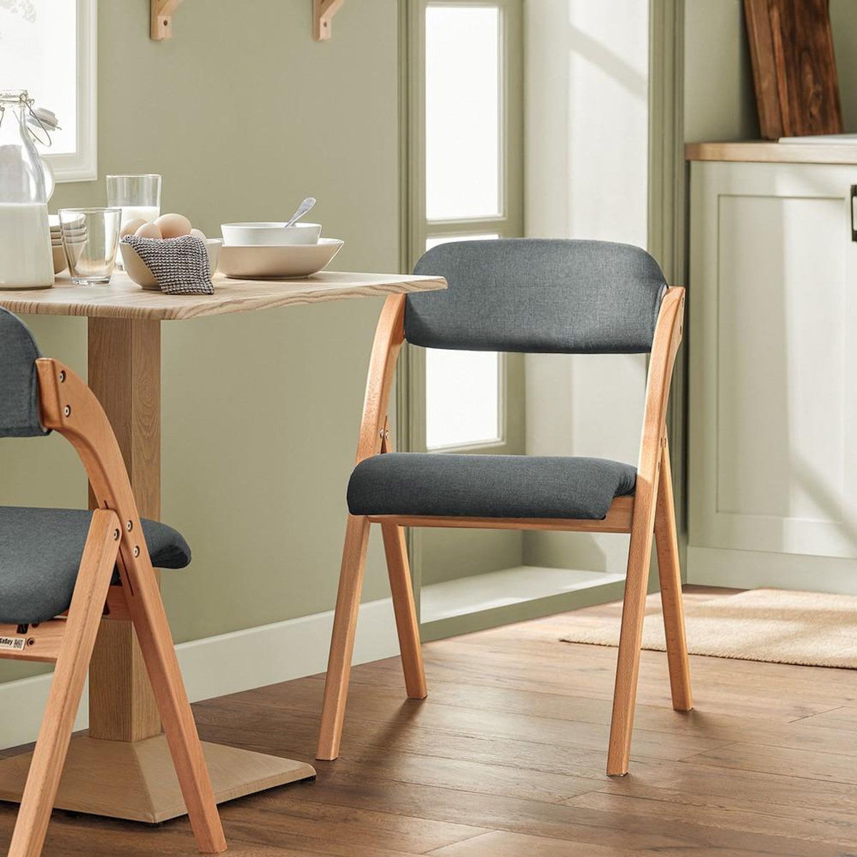 SOBUY SoBuy - Chaise Pliante ergonomique rembourrée - Nordique - FST92