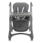 Voir la diapositive 4 : BEBELISSIMO Bebelissimo - Chaise haute évolutive bébé - Pliable - Compacte - Réglable hauteur - De 6 mois à 3 ans (15kg) - gris foncé - Bon Appetit