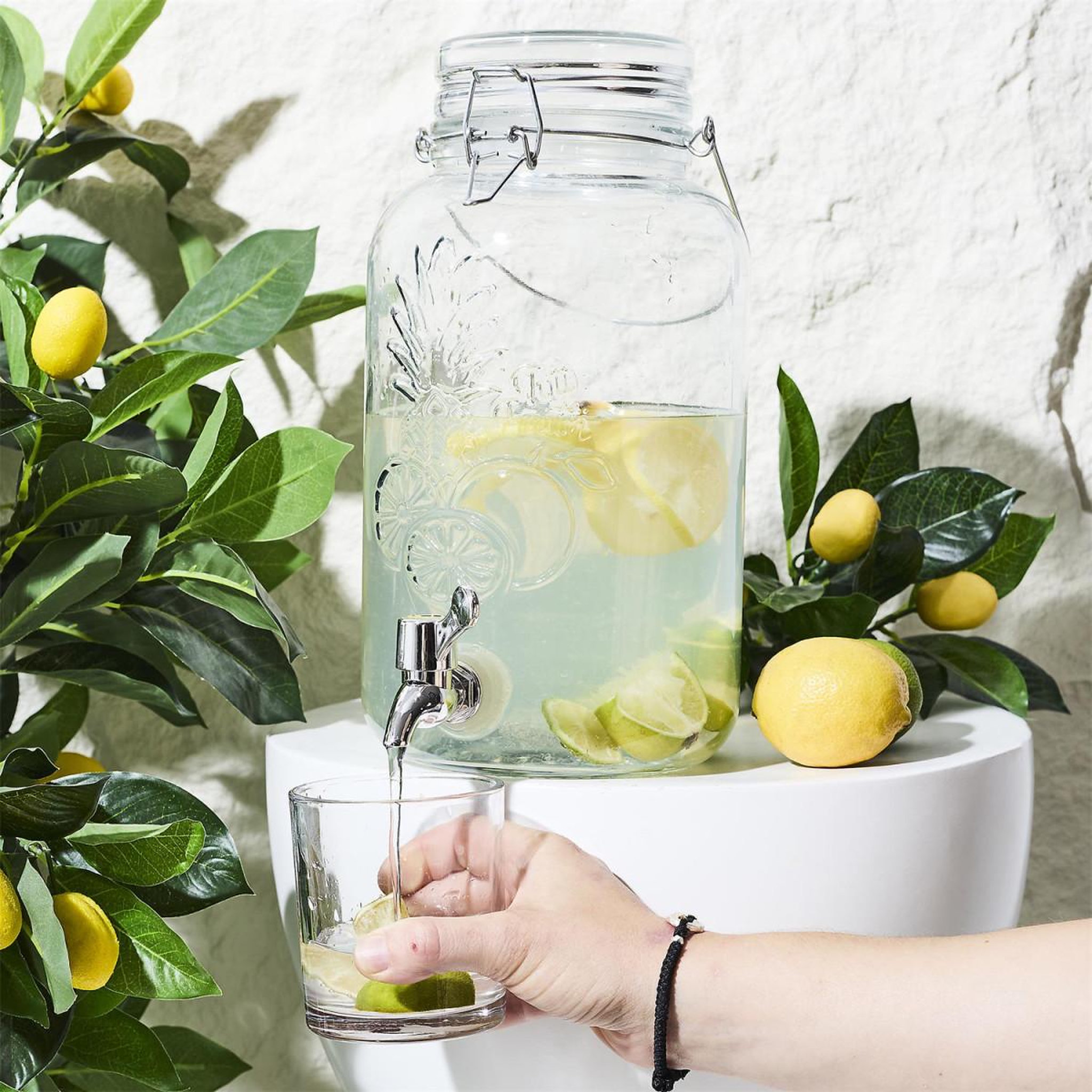 Voir la diapositive 4 : The Home Deco Factory Fontaine à boisson  tutti frutti  4l transparent