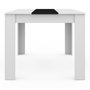 Voir la diapositive 5 : ID MARKET Table à manger rectangle GEORGIA 6 personnes blanche et noire 140 x 80 cm