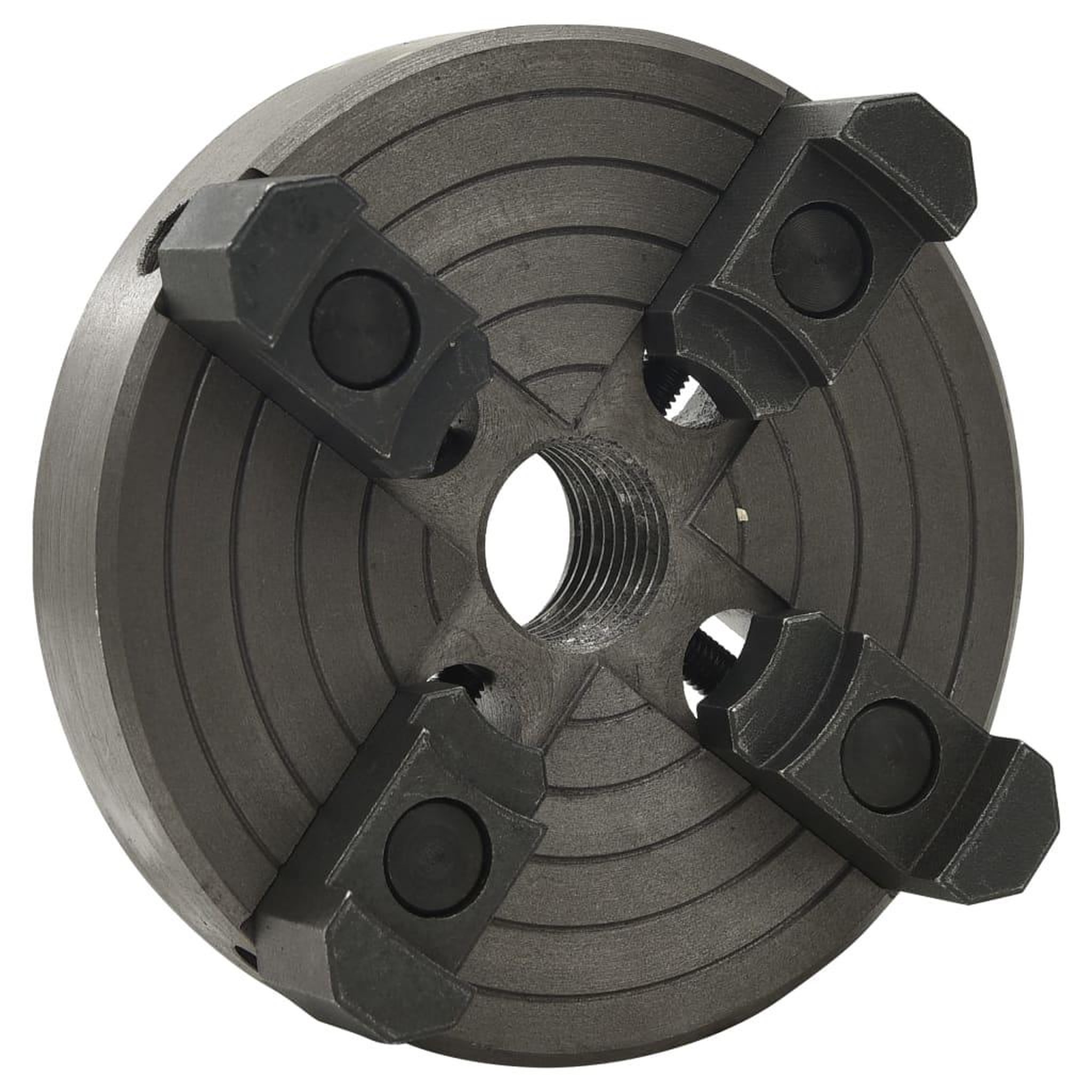 Voir la diapositive 3 : VIDAXL Mandrin a bois a 4 machoires connexion M33 acier noir 150x63 mm