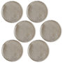 Voir la diapositive 1 : HABITABLE Lot de 6 sets de tables ronds en jute ALAGO - Diam. 38 cm - Argent