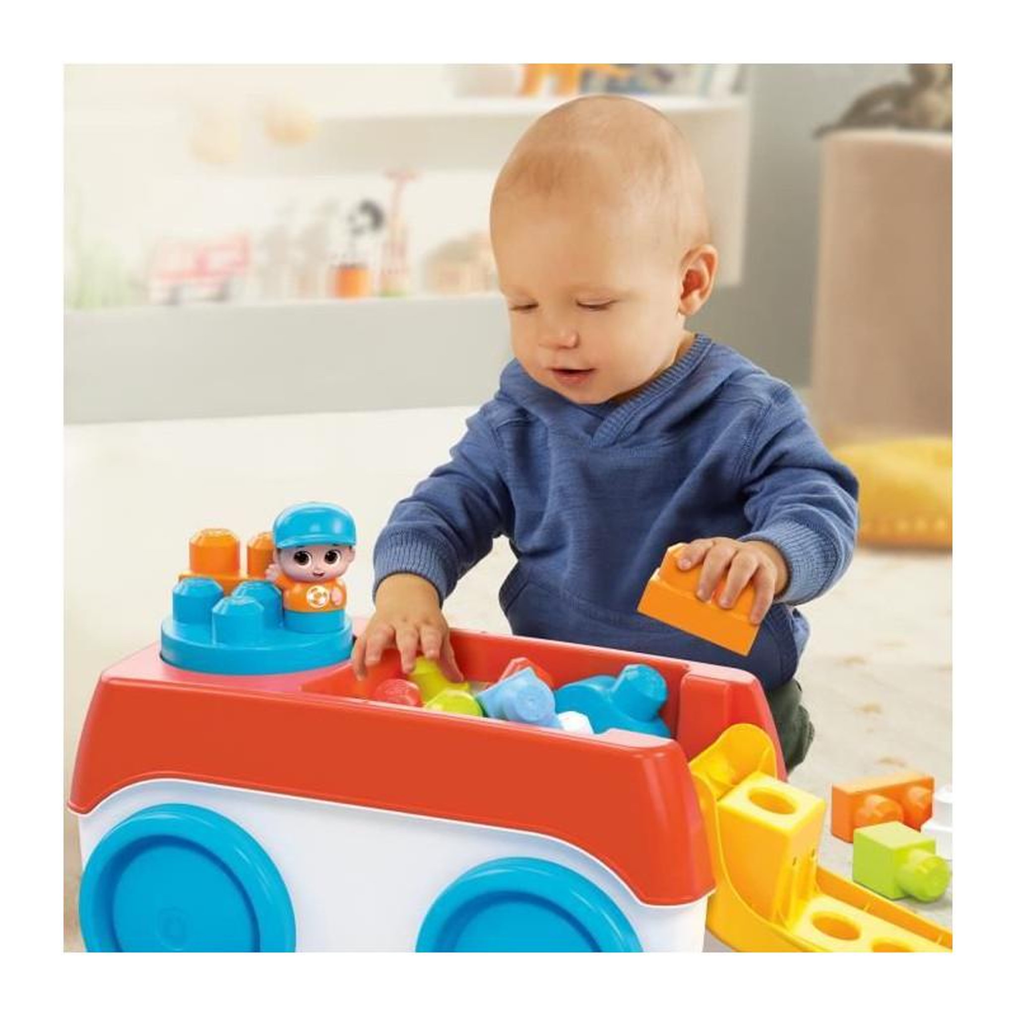 Voir la diapositive 5 : MEGA BLOKS Mega Bloks - Tourni Wagon - jouet de construction - 1er age - 12 mois et +