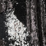 Voir la diapositive 5 : Paris Prix Rideau à Passants  Sequin  125x250cm Noir & Argent