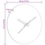 Voir la diapositive 6 : VIDAXL Horloge murale et echelles et aiguilles lumineuses marron Ø30cm