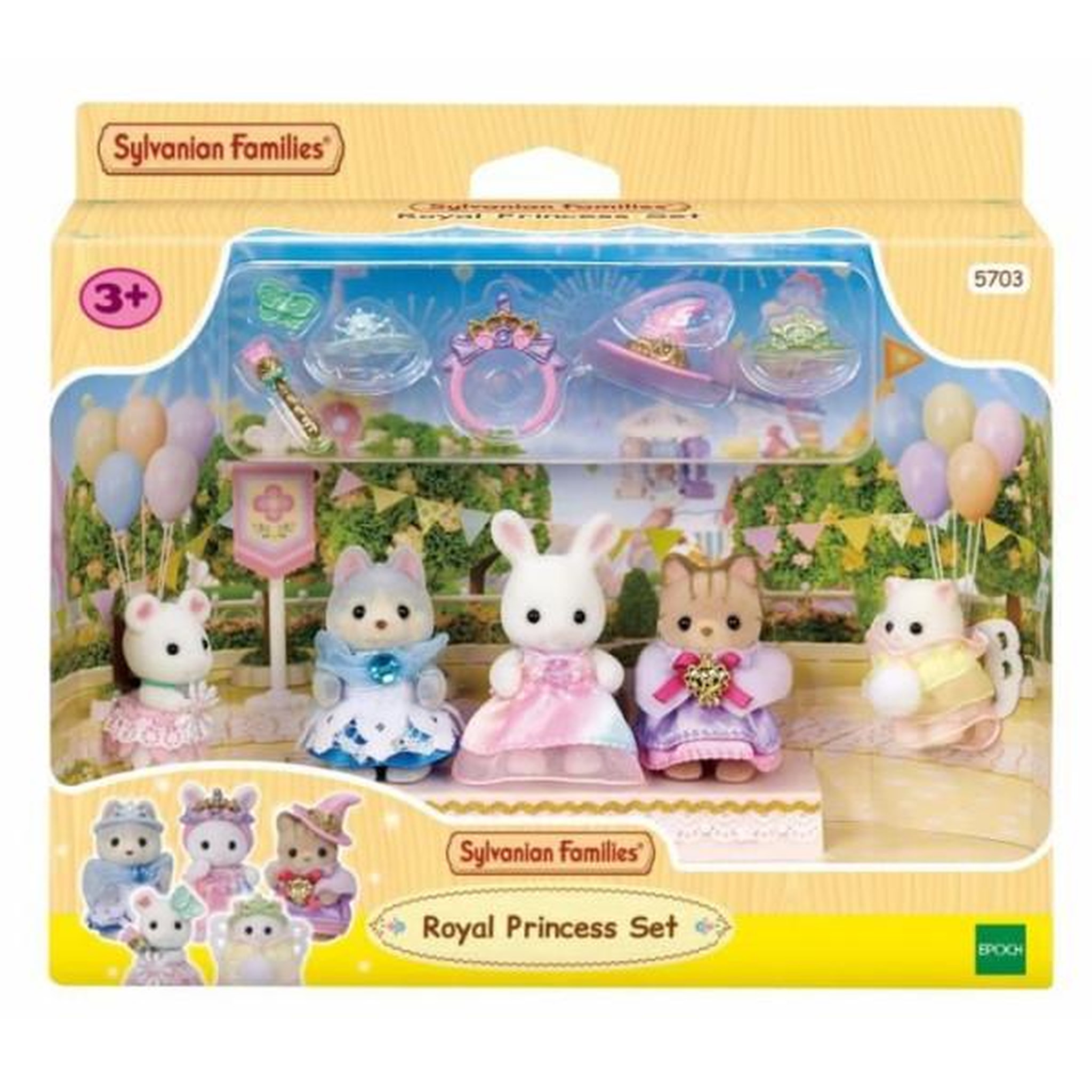 Voir la diapositive 1 : Sylvanian Families Set de 5 figurines bébés en costumes de princesses - sylvanian families - modele 5703 - mixte