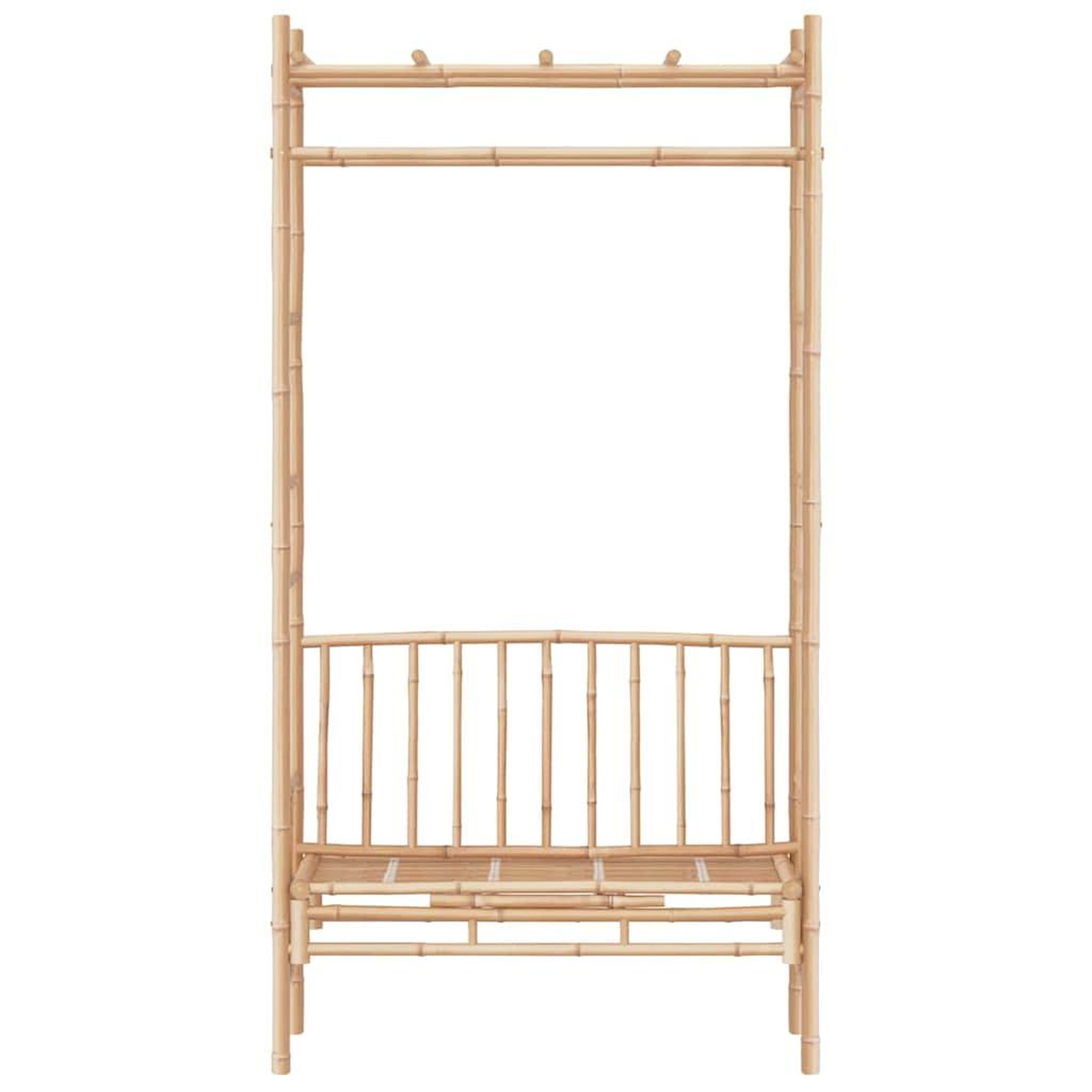 Voir la diapositive 4 : VIDAXL Banc de jardin avec pergola 116 cm Bambou