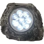 GLOBO Lampe solaire Rocher - H. 11 cm - Anthracite