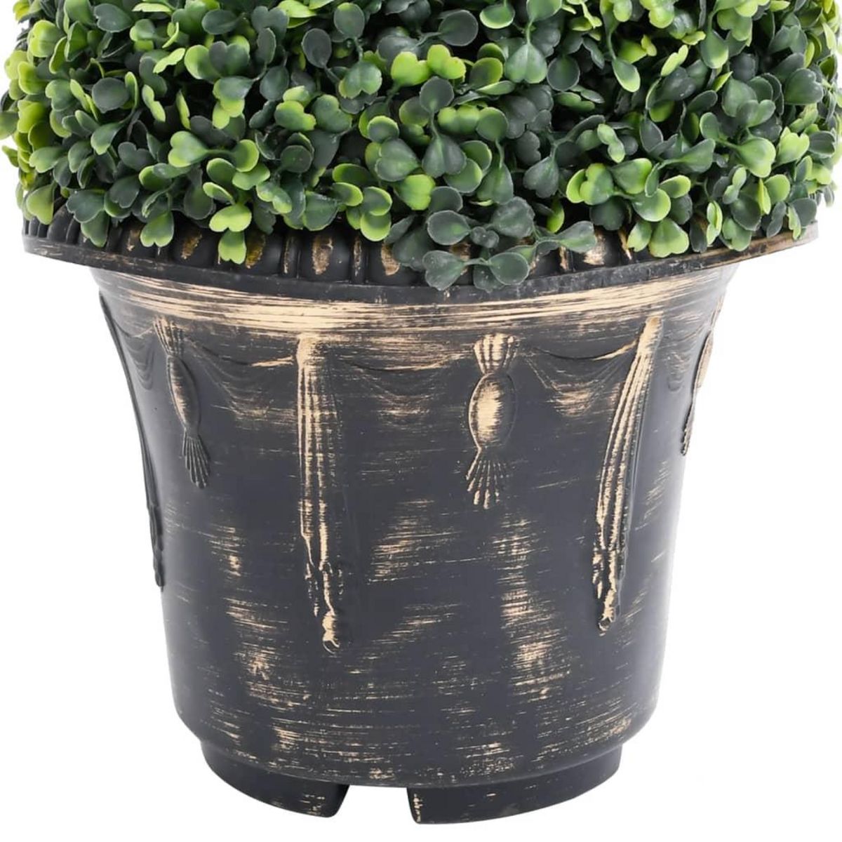 VIDAXL Plante de buis artificiel en spirale avec pot Vert 117 cm