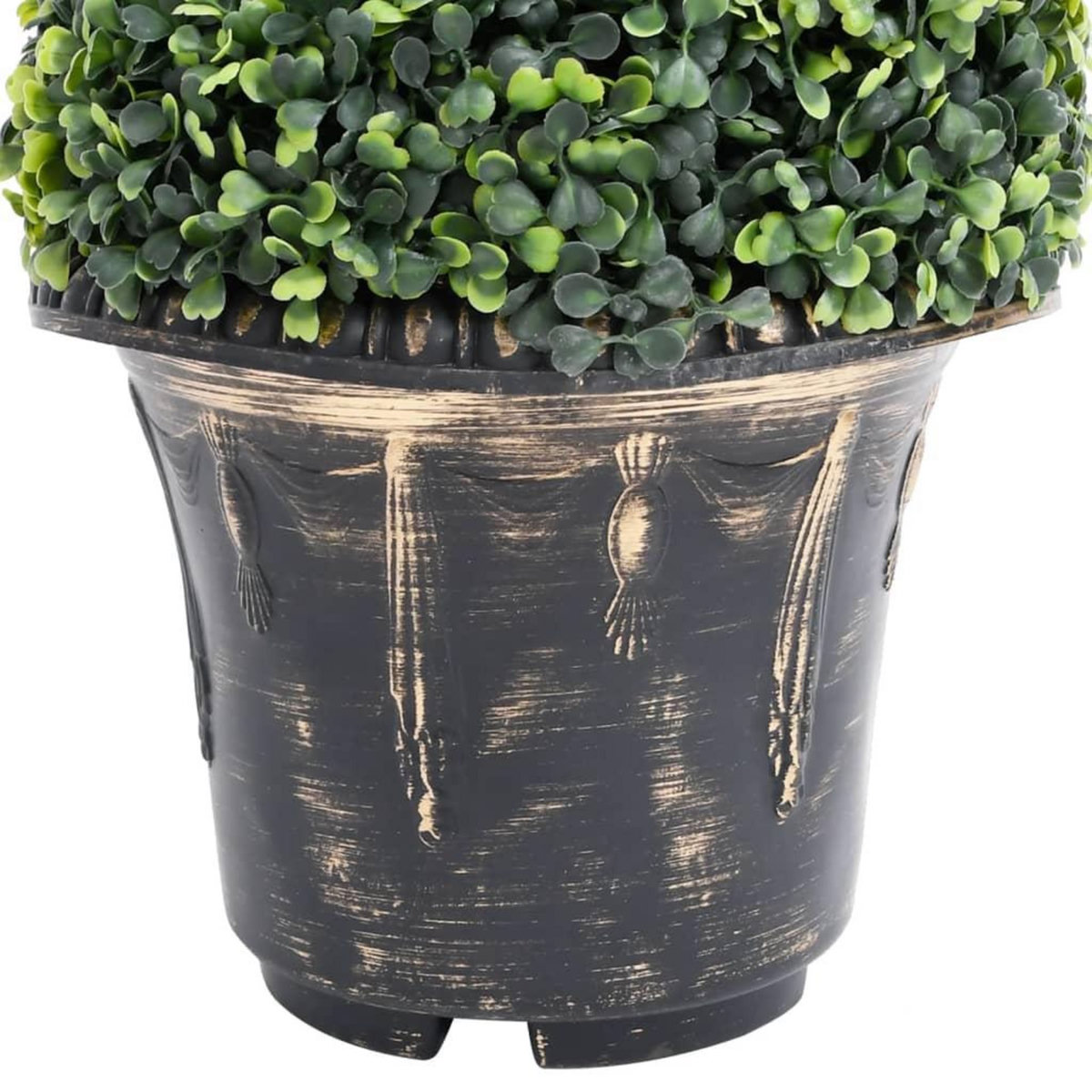 VIDAXL Plante de buis artificiel en spirale avec pot Vert 117 cm