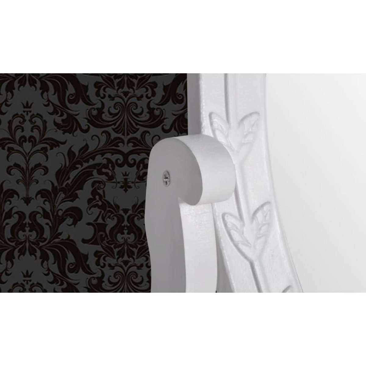 VIDAXL Coiffeuse avec miroir pivotant ovale MDF