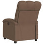 Voir la diapositive 5 : VIDAXL Fauteuil inclinable de massage electrique marron tissu