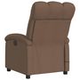 Voir la diapositive 5 : VIDAXL Fauteuil inclinable de massage electrique marron tissu