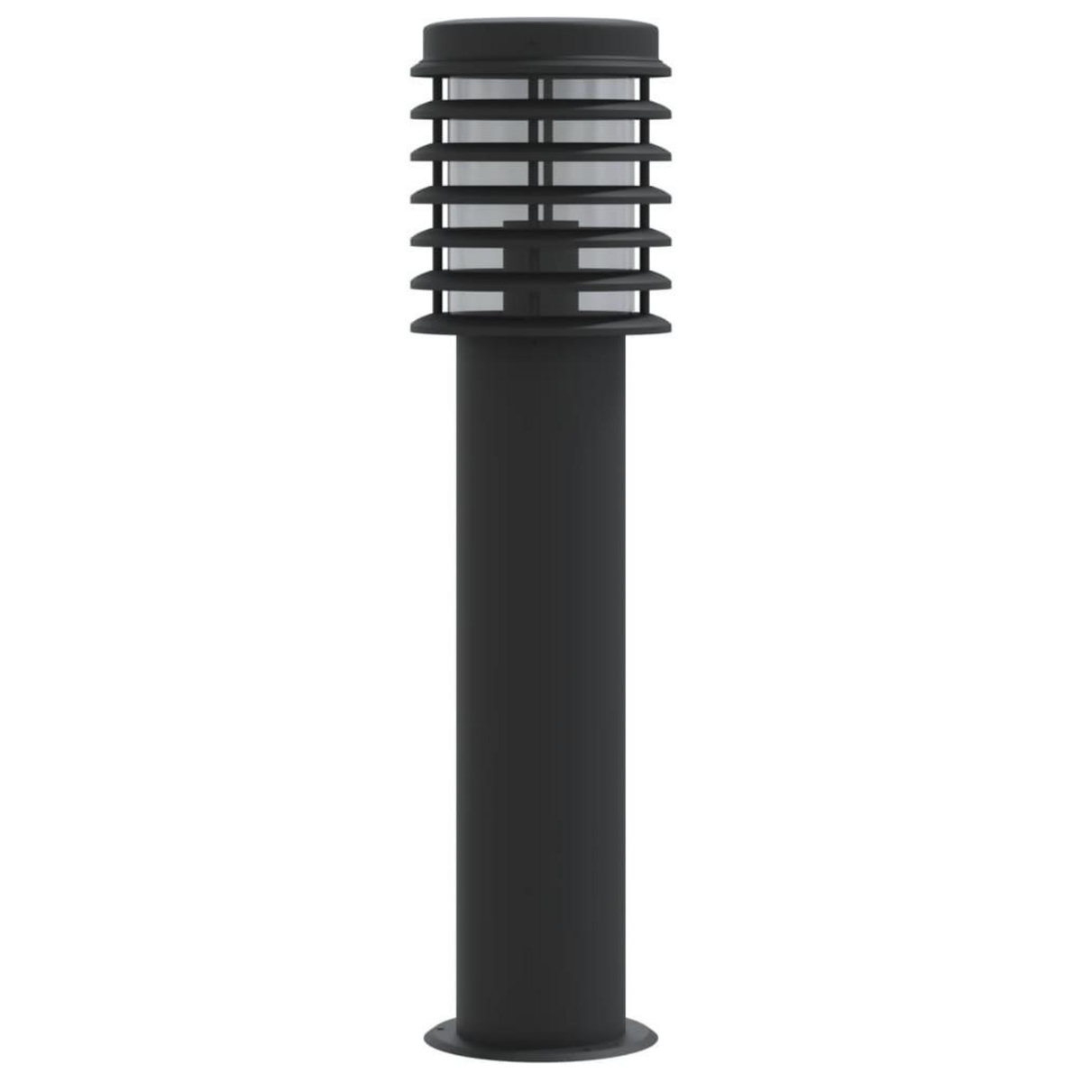 VIDAXL Lampadaire d'exterieur noir 60 cm acier inoxydable