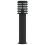 Voir la diapositive 5 : VIDAXL Lampadaire d'exterieur noir 60 cm acier inoxydable