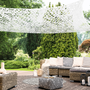 Voir la diapositive 5 : ID MARKET Voile d'ombrage rectangulaire design ombrière camouflage 3x4 M blanc