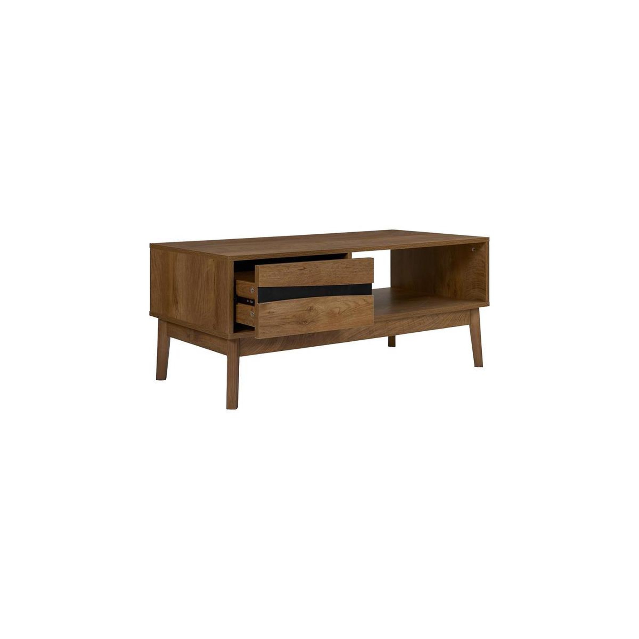Voir la diapositive 3 : The Home Deco Factory Table Basse Avec Tiroir  Forest  100cm Marron