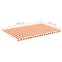 Voir la diapositive 6 : VIDAXL Tissu de remplacement pour auvent Jaune et orange 5x3 m