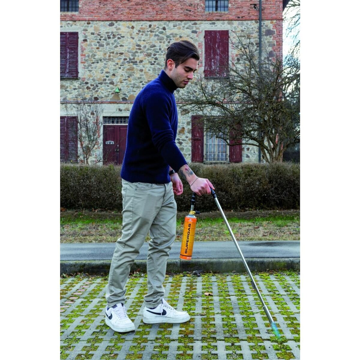 Kemper Désherbeur thermique brule herbes + 4 Cartouches de gaz 227gr KEMPER